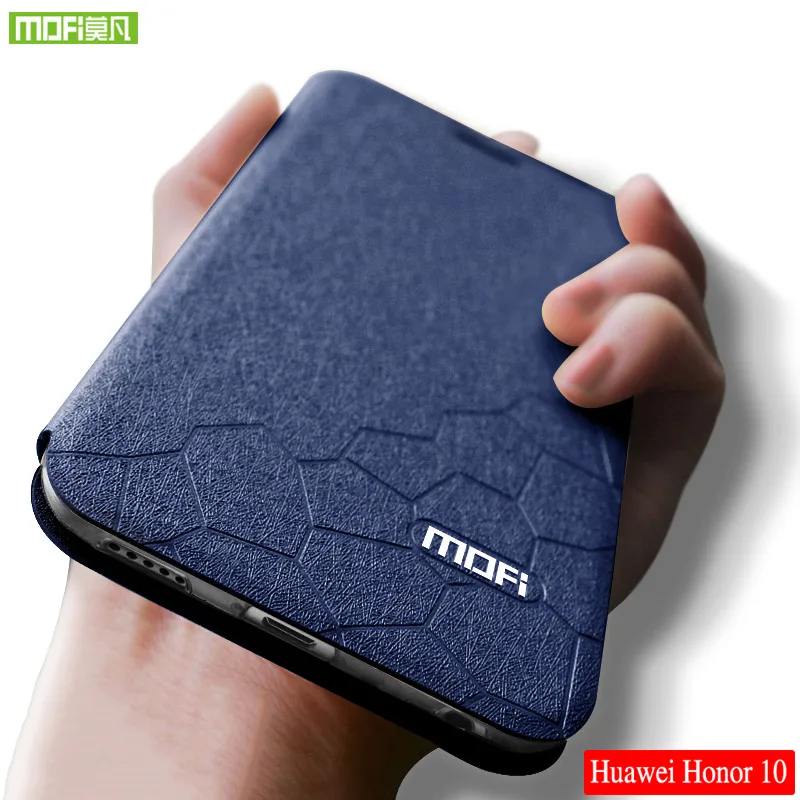 

Mofi For Huawei honor 10 case flip leather for huawei honor 10 case silicone cover honor10 case stand holder luxury 5.84
