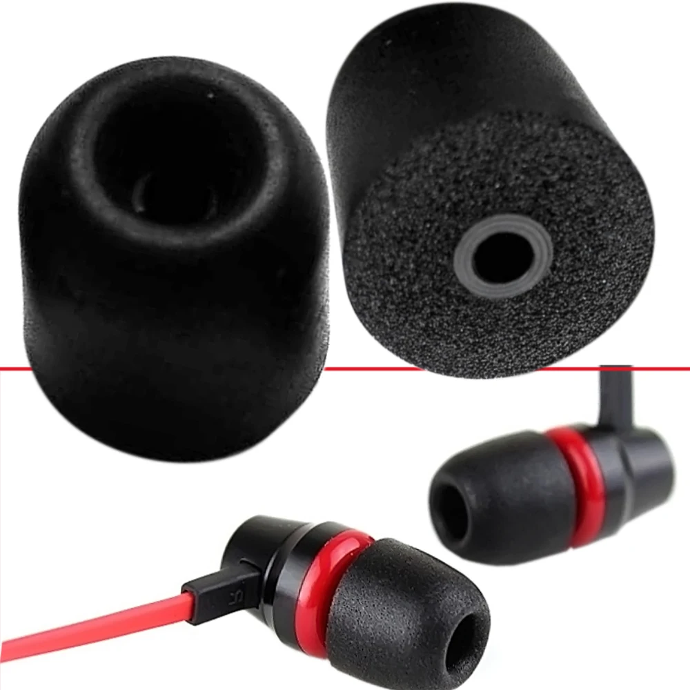 

Vococal 1 Pair Universal Soft Sponge Earbuds Ear Plugs Headset Reduce Noise Earplug Ear Tip Pads Replacement with TPU Pack Box