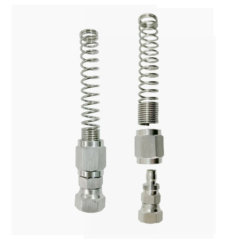 

G 1/4 3/8 Thread Pipe Fittings with Spring Pneumatic Parts Power Tool Accessory Spray Gun Fluid Hose Coupling Connector Adapter