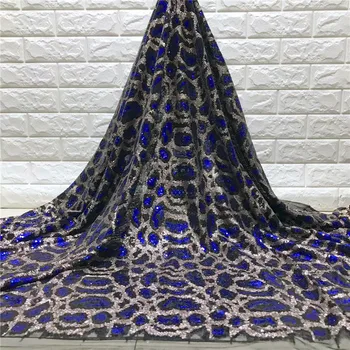 

African Lace Fabric 2019 High Quality Lace Fabric French Sequins Net Cord Tulle Fabrics Nigerian Laces For Wedding Dress j83-87