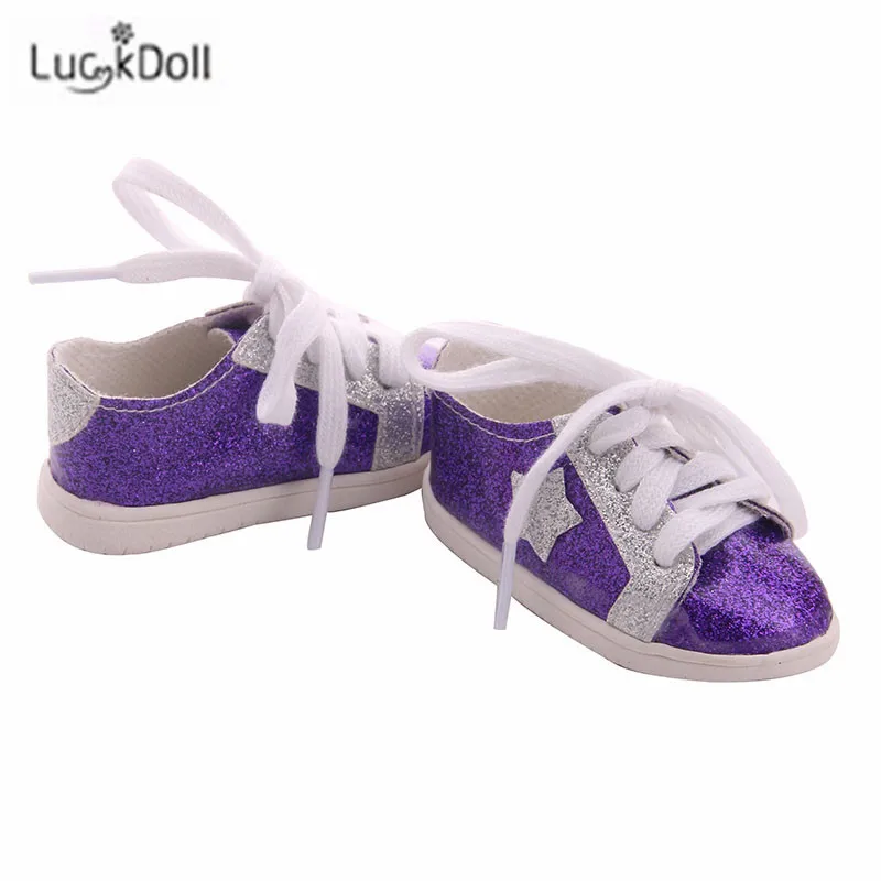 LUCKDOLL вафельная пятиугольная обувная игрушка ShoesFit 18 дюймов американская 43 см детская кукла одежда аксессуары, игрушки для девочек, поколение, день рождения Gif