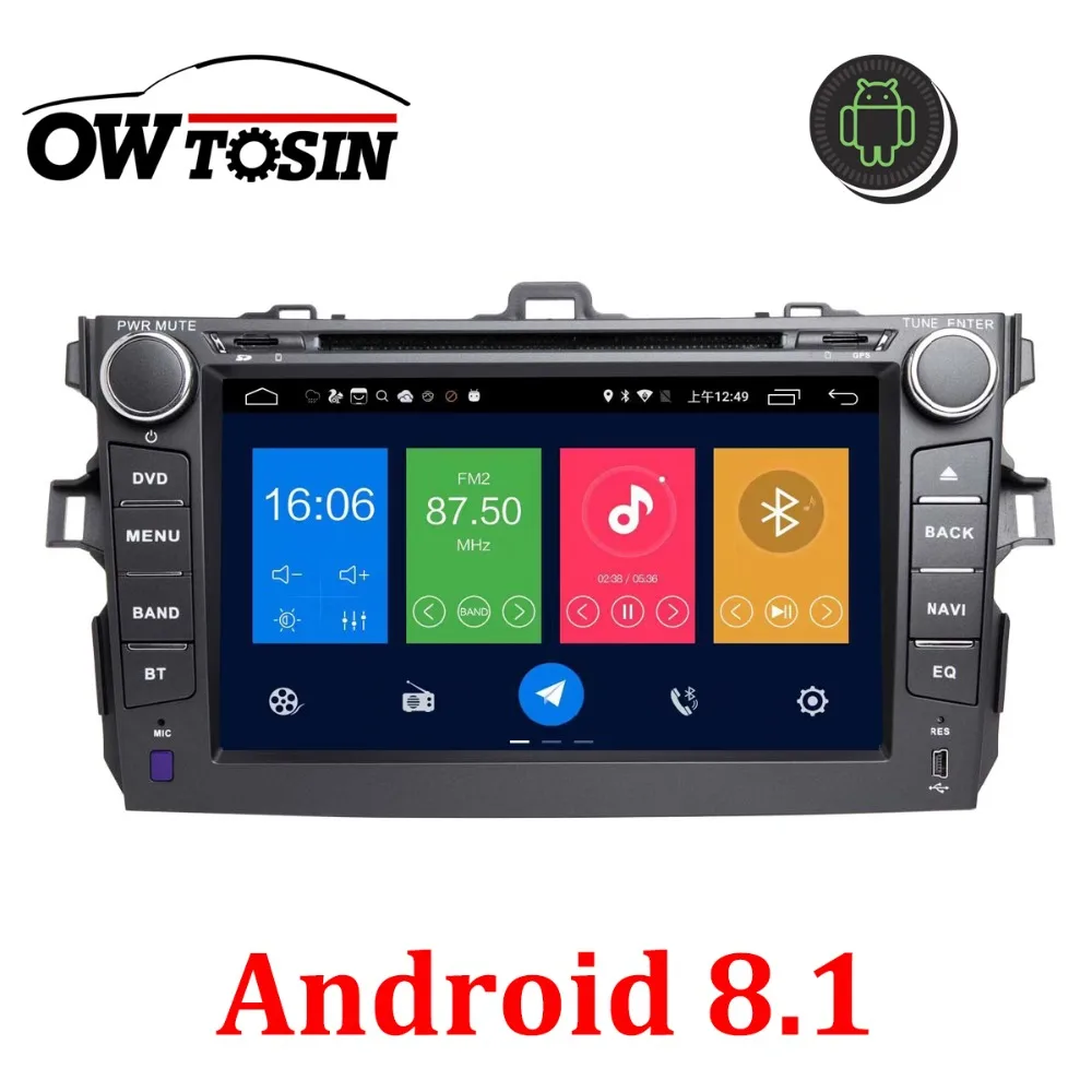 

IPS 8 Inch 4G LTE Octa Core 4GB RAM 32GB ROM Android 8.1 Car DVD Player GPS For Toyota Corolla 2007-2011 GPS WiFi Radio Stereo