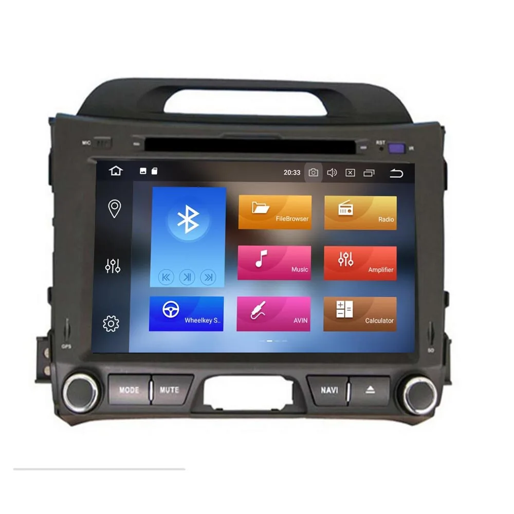 Top 8" IPS Android 9.0 Car Stereo For Kia Sportage 2010-2014 GPS Navigation FM DVD WiFi Audio Video 8 Core CPU Gift Camera 3
