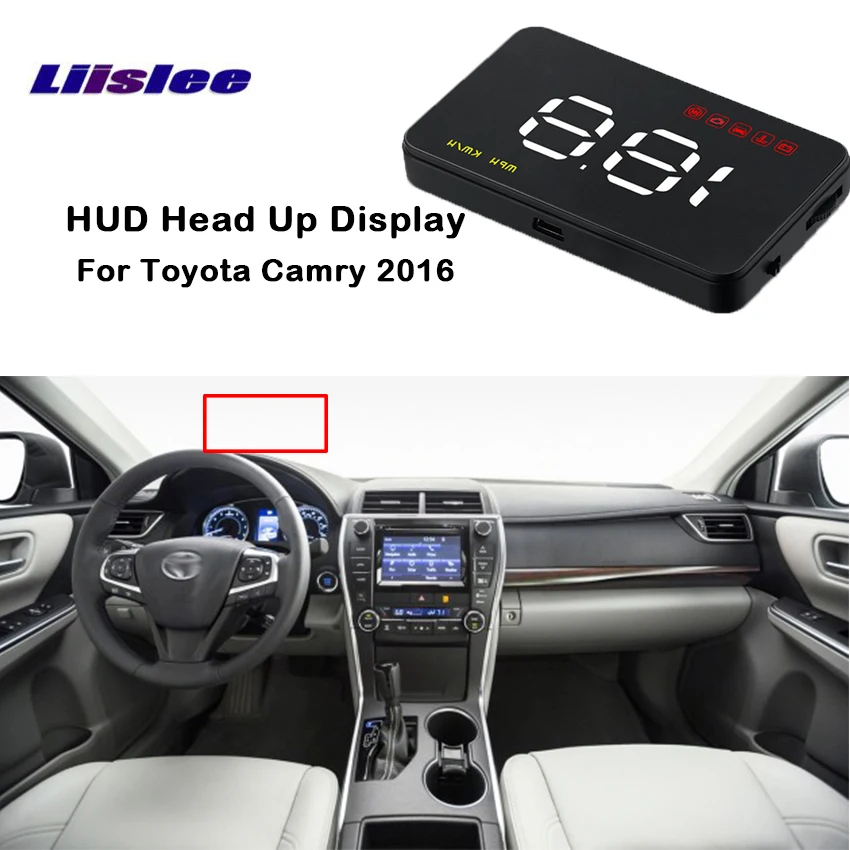 

Liislee For Toyota Camry 2016 Head up display HUD vehicle mounted display navigation A1000 car head display projector