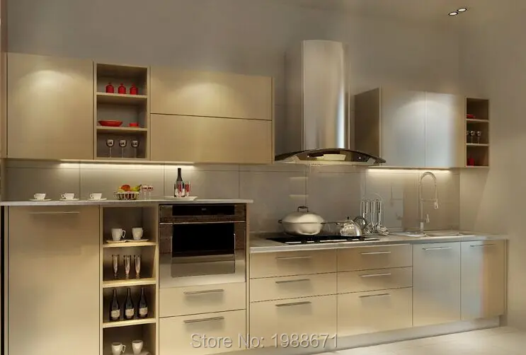 Prefabricated Metal Kitchen Unit Quartz Stone Or Stainless Steel