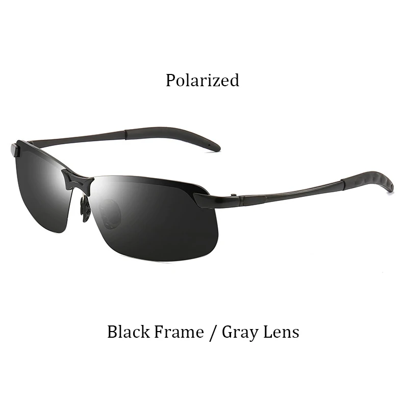 Psacss Квадратные Солнцезащитные очки Мужские фотохромные брендовые дизайнерские очки для вождения рыбалки мужские высококачественные зеркальные очки с металлической оправой UV400 - Цвет линз: ATJL3043-2