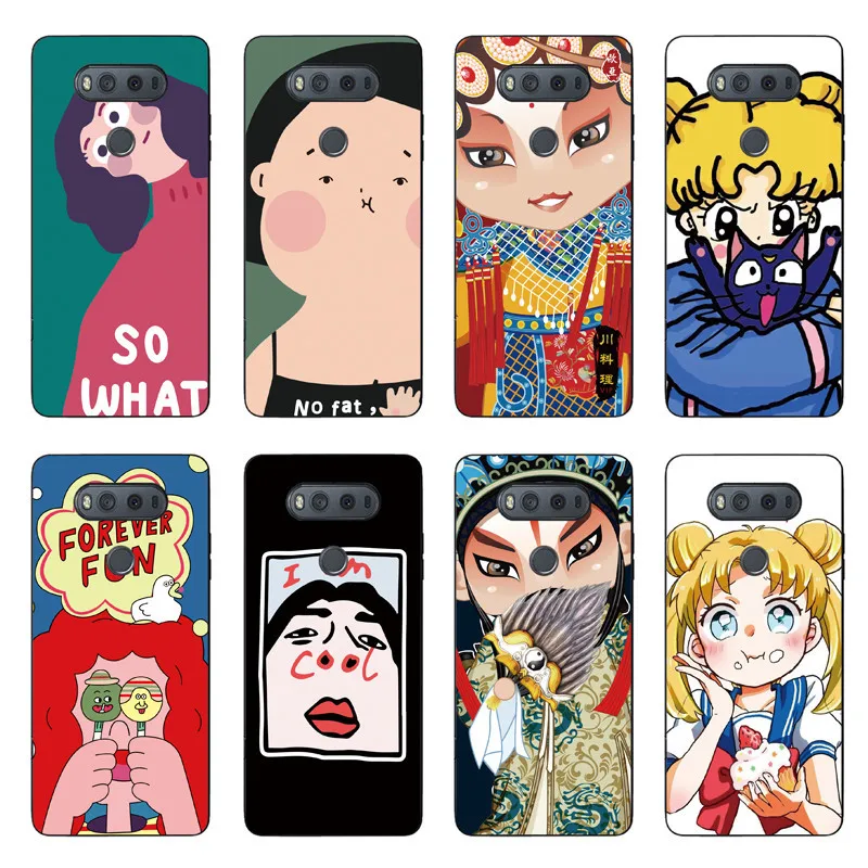 

For LG V10 Silicone Case Back Cover For LG V20 V30 V40 Soft TPU Case