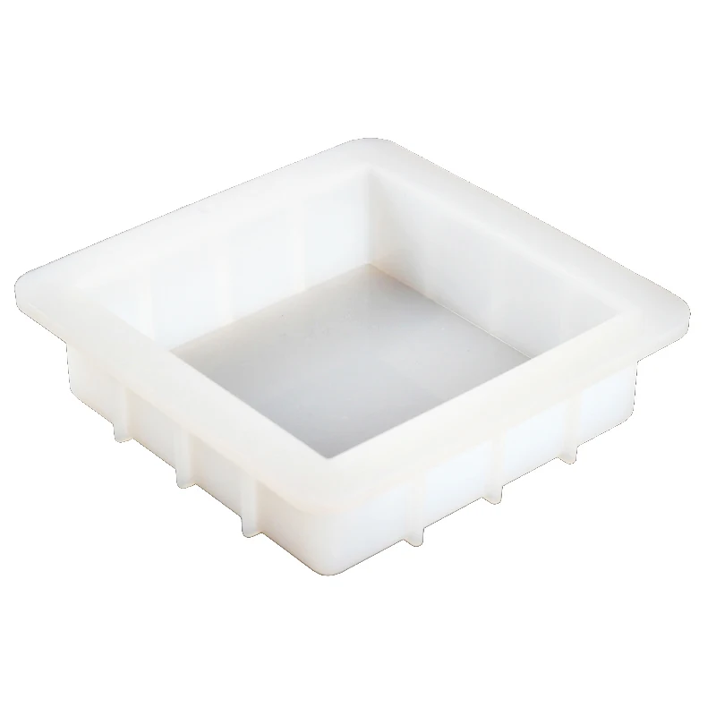 Квадратная силиконовая форма для мыла легкое удаление Белый ручной работы буханка плесень инструменты