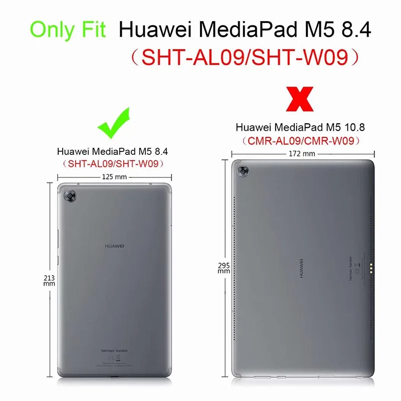 200 шт./лот для huawei MediaPad M5 8,4 '', тонкий раскладной стенд крышка с автовключение/сна для huawei MediaPad M5 8,4 дюймов Tablet