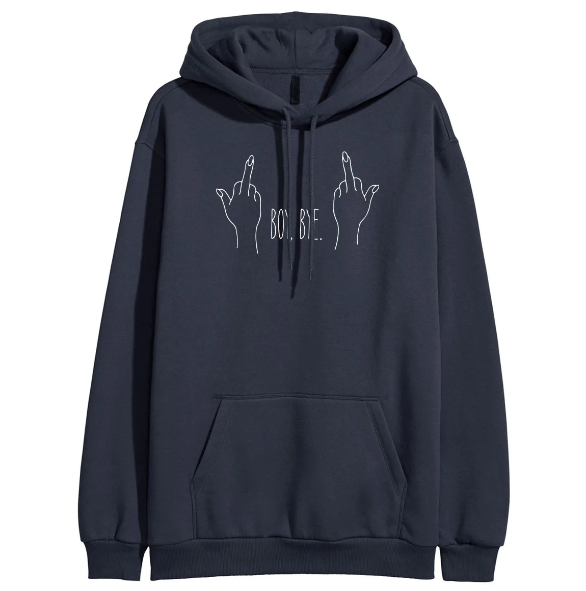 

BOY BYE Letter Print hoodies Woman 2018 hip-hop sweatshirt fall winter Women Top Casual Brand tracksuits hip-hop pullovers S-XXL