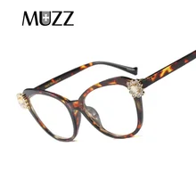 MUZZ Новые прозрачные очки кошачий глаз оправы для женщин Оптические очки