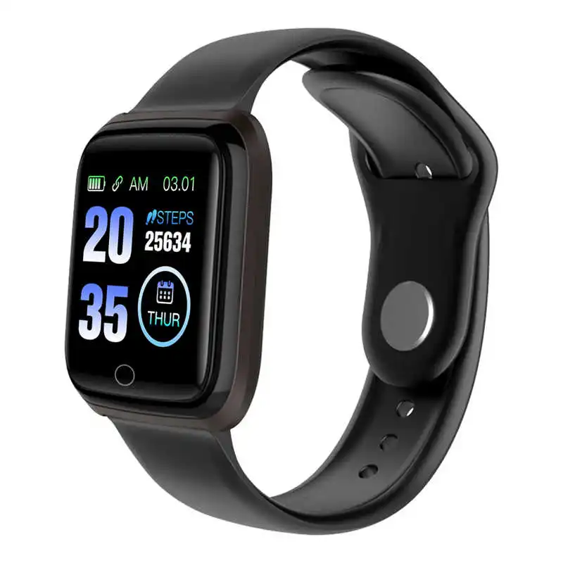 Women Men Smart Watch PK B57 P70 P68 Bluetooth 4.0 Smartwatch For Apple IPhone xiaomi LG Heart Rate Monitor Fitness Tracker - Color: black