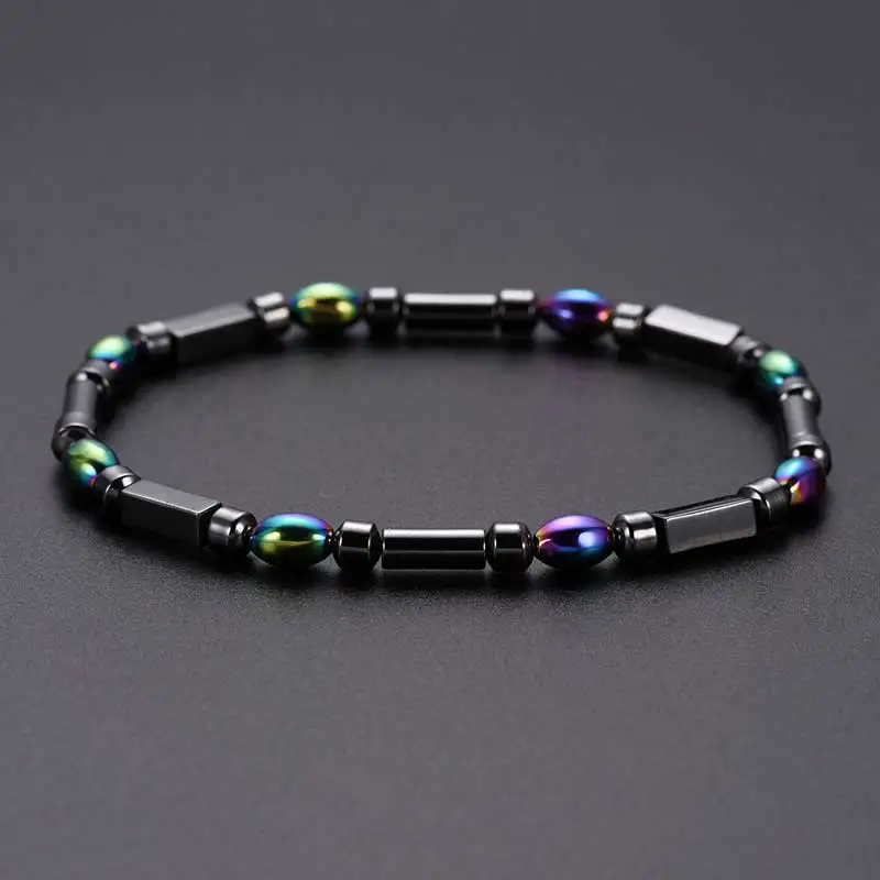 

KLEEDER Weight Loss Magnetic Care Bracelets Styles Therapy Natural Stone Beads Anklet Bracelet Foot Chain Bio-magnetic Healthy