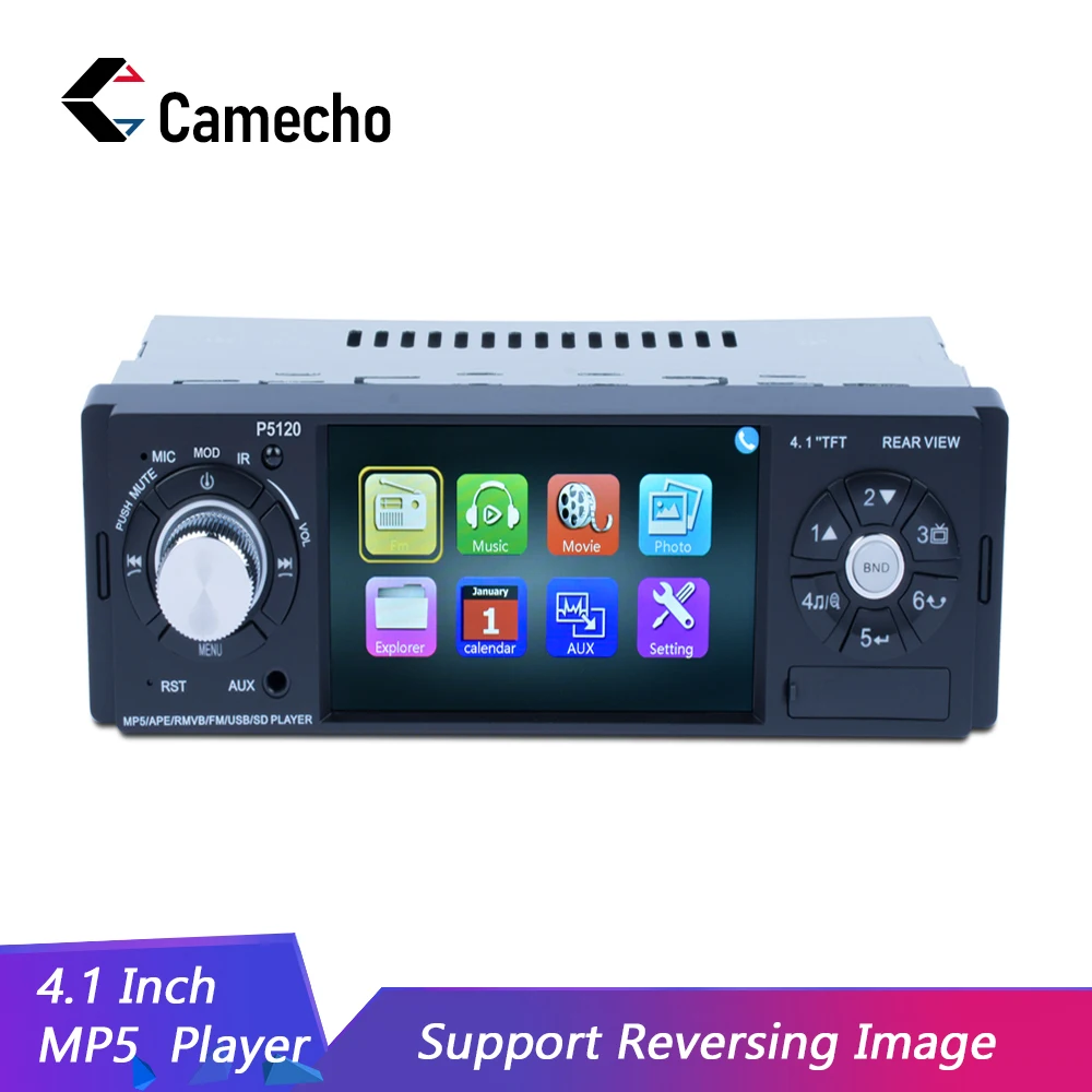 

Camecho Radio Car Autoradio 1Din Bluetooth SD MP3 Player Multimedia USB Radios FM Audio Stereo Automotivo Steering Wheel Control