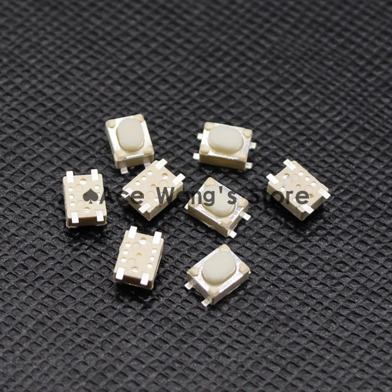 50 шт. SMD 4Pin 3X4X2,5 мм белый тактильный Такт кнопочный Микропереключатель Мгновенный