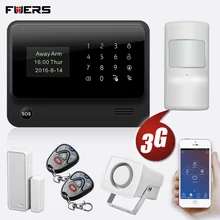 FUERS 2019 NEW WIFI GSM 3G G90B Wireless Home Security Alarm System IOS Android APP Control Burglar