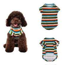 1PC fashion leisure dog vest summer polyester cute pet clothes for dogs shorts dog coat dog t shirt striped#p9