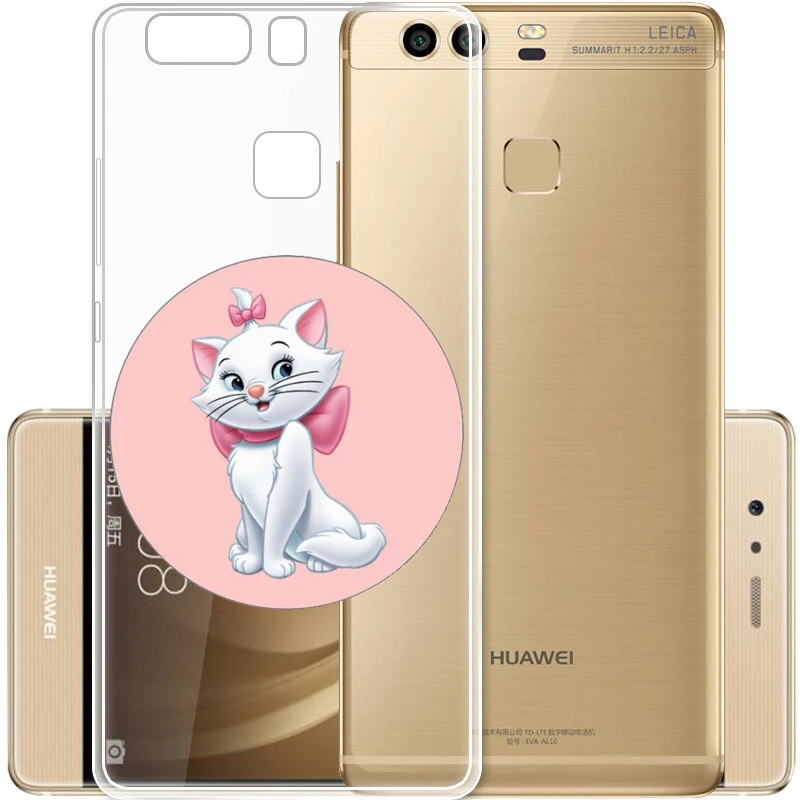Мультфильм аристократы Мари кошка мягкий прозрачный TPU чехол для телефона Fundas Coque для huawei P8L P9 P20 P20L P30 Mate20 9 10 крышка