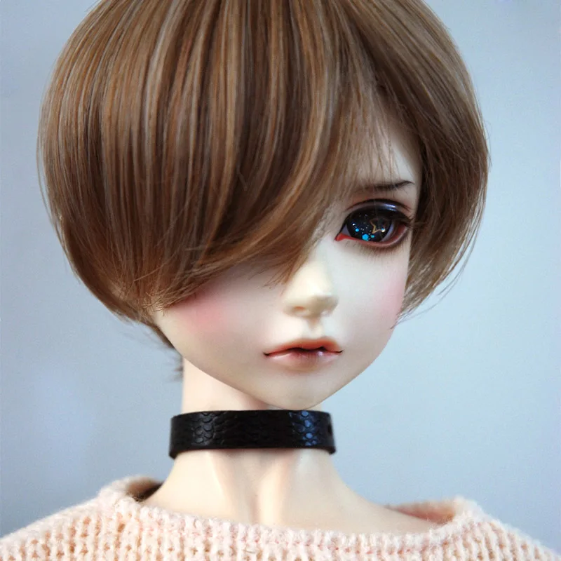 Bybrana 1 шт. bjd парик унисекс кукла короткие волосы bjd 1/3 1/4 1/6 - Цвет: 1