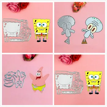 

Sponge baby squid boy Metal Cut Dies Christmas Stencils For DIY Scrapbook Paper Card Decorative Craft Embossing Die Cuts