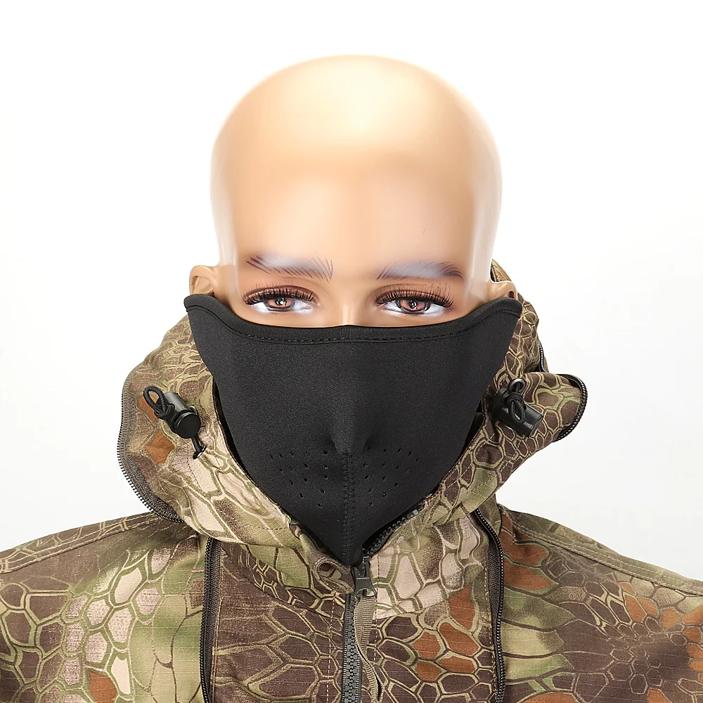 

Airsoft Half Face Mask Cover Face Protection Bandana Ski Sports Outdoor Balaclava Winter Guard Warm Mask Head Scarf