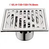 Bangnolux SUS 304 Stainless Steel Square Shower Grate Waste Tile Insert Square Floor Waste Grates Bathroom Drains Drain Strainer ► Photo 2/6