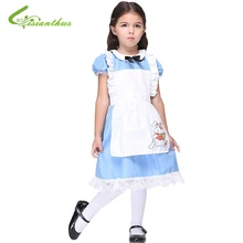 Halloween Maid Costumes Little Girls Alice in Wonderland Costume Suit Maids Lolita Fancy Dress Cosplay Costume