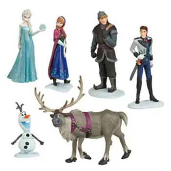 

6 Pcs/set Frozen Figures Anna Elsa Action Figures Toys Snow Queen PVC Model Anime Toy Hans Collection Gift Children Kids Toys