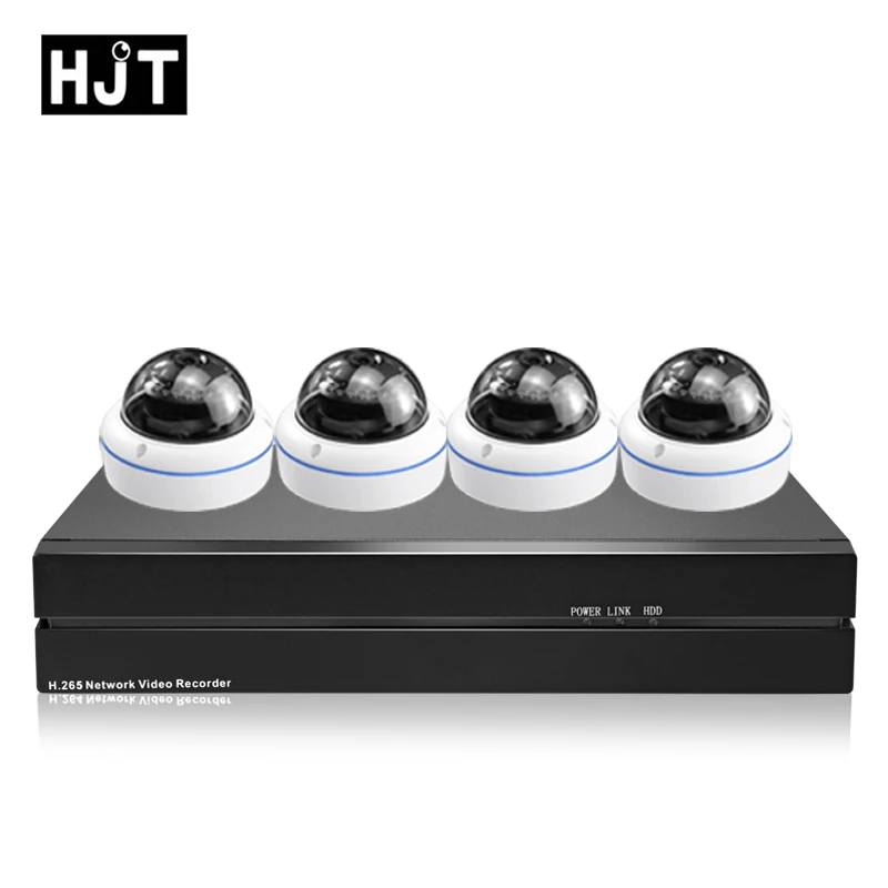 

HJT H.265 5.0MP POE 48V 4CH/8CH IP Camera Kit 8CH POE NVR CCTV Camera Outdoor Waterproof Onvif2.1