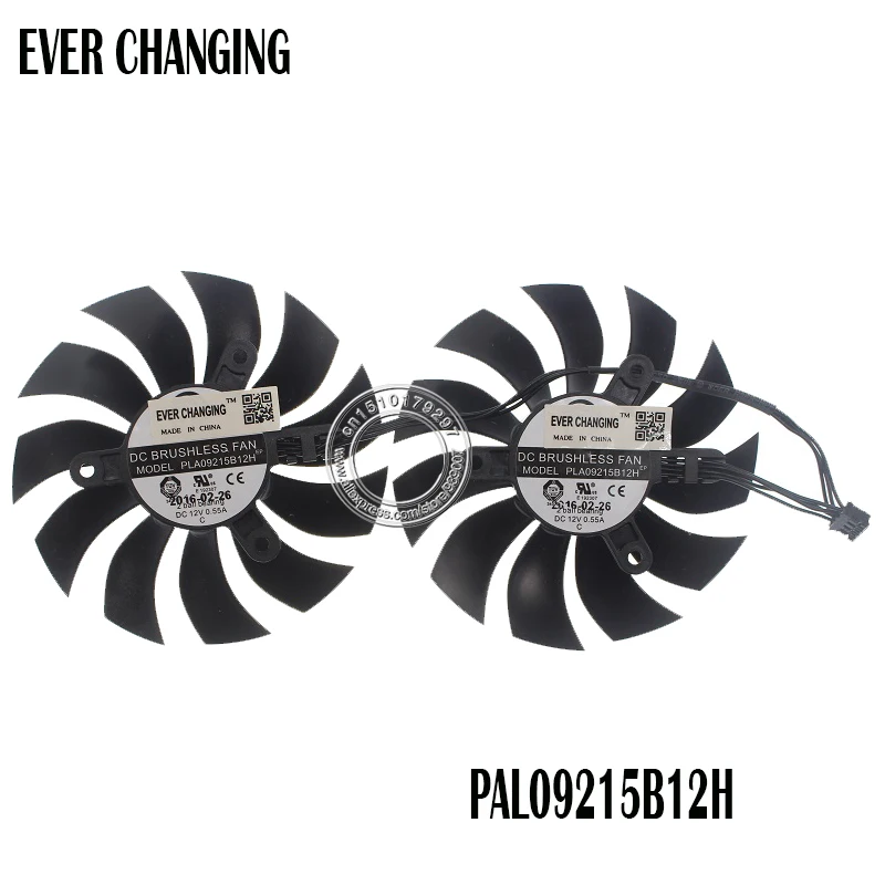 2 шт./лот PLA09215B12H 4Pin VGA вентилятор охлаждения графической карты для EVGA GTX970|card fan|graphics