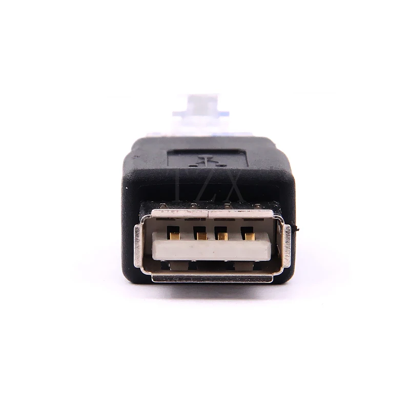 1 шт. кристаллический разъем RJ45 папа USB 2 0 AF A мама адаптер для ноутбука LAN Сетевой
