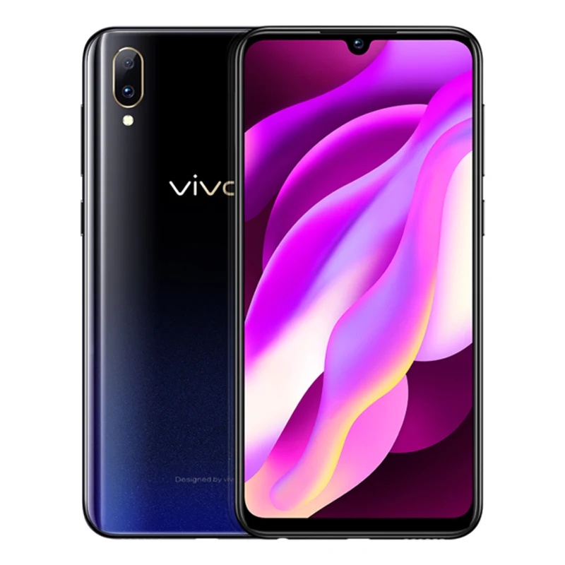 VIVO Y97, 4 Гб ОЗУ, 128 Гб ПЗУ, Helio P60, четыре ядра, 6,3 дюймов, полный экран, 16,0 Мп+ 2,0 МП, двойная тыловая камера, отпечаток пальца, мобильный телефон - Цвет: 4GB 128GB Black