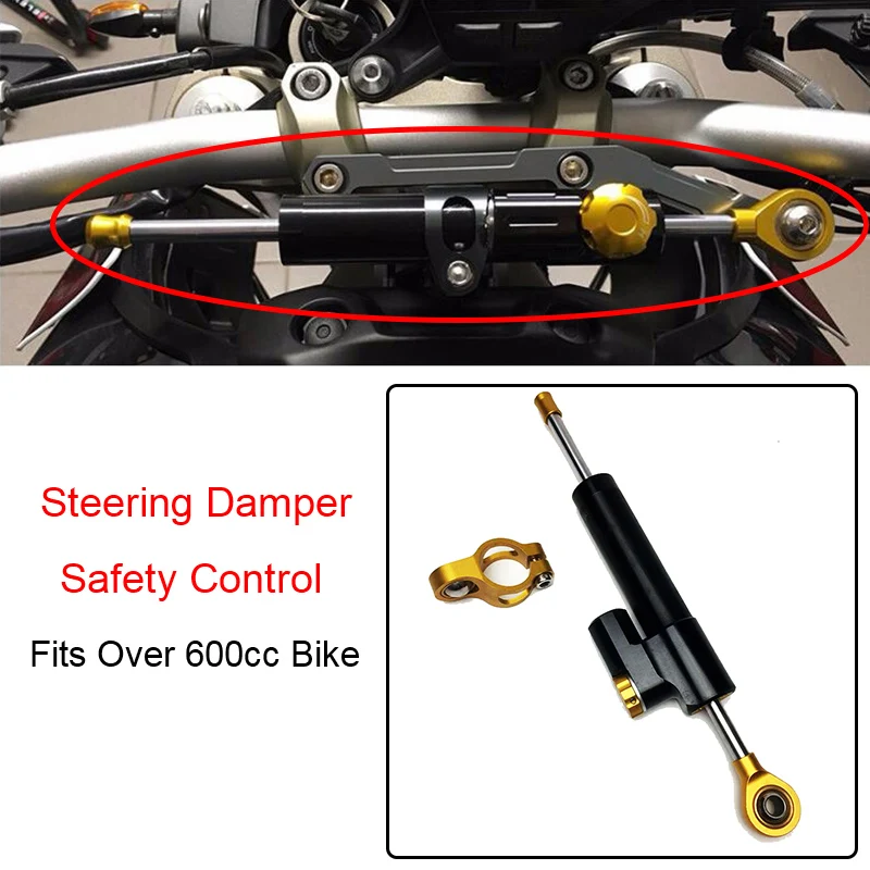 

MT07 MT09 MT-09 MT 07 Steering Damper Stabilizer Safety Control Linear Reversed Over 600CC Bike For Kawasaki For BMW For KTM