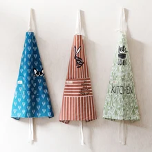 Тайвань приготовления шеи фартуки кухонные Фрай масла доказательство талии ткань модные простые взрослых рукавов домашний халат