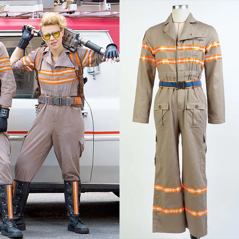 

Ghostbusters Costume Ghost Busters Cosplay Jumpsuit Halloween Team Full Sets Uniform Unisex Flight Suit Rompers Fantays Carnival