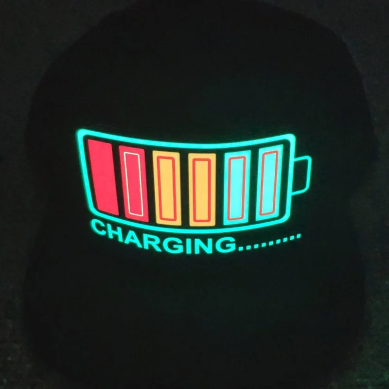 Light Up Sound Activated Baseball Cap DJ LED Flashing Hat With Detachable Screen For Man Woman