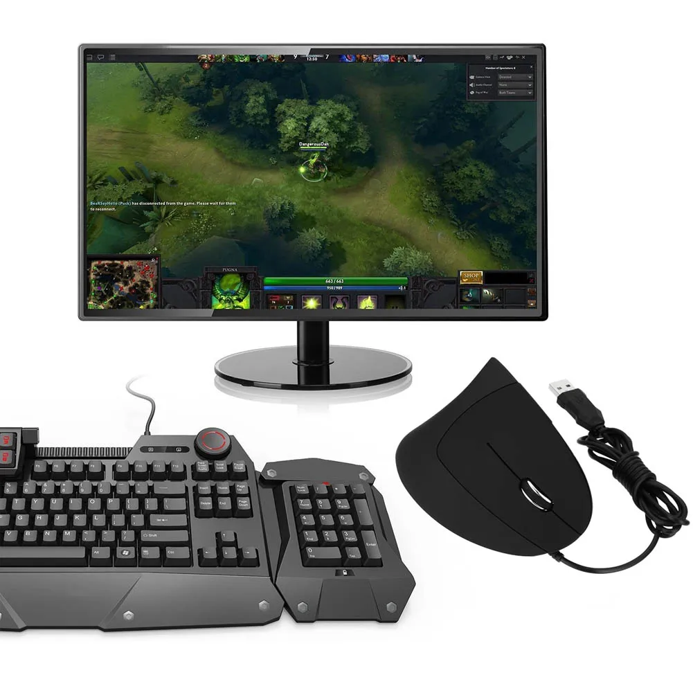 Новая Проводная эргономичная вертикальная мышь оптическая мышь для ПК ноутбука компьютера DC128