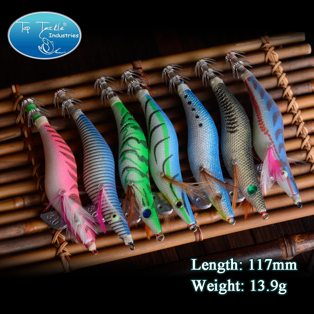Free Shipping Plastic Squid Lure CFC 3.0 Fishing Lure With Umbrella