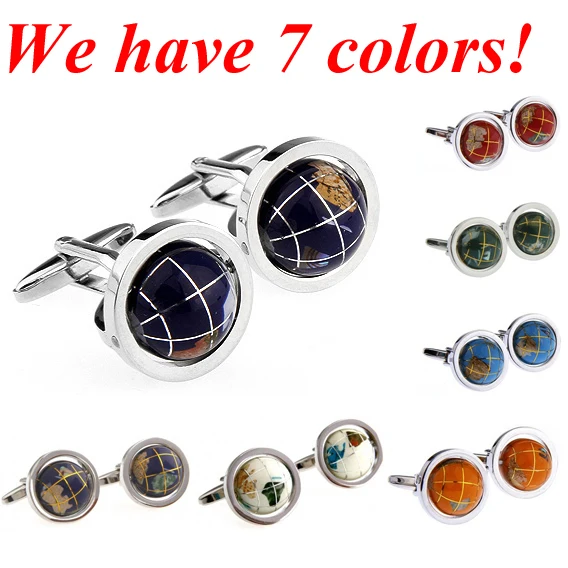 

Globe Cufflink Cuff Link 1 Pair Retail Free Shipping Promotion