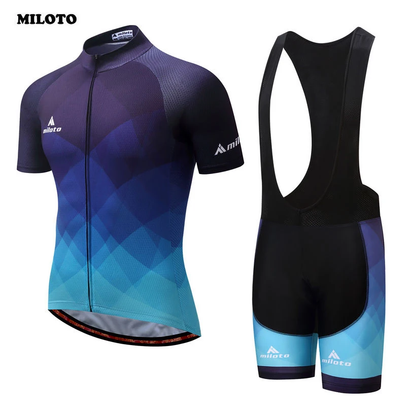 Prix pour MILOTO Summer Team Vélo Vêtements Ensemble Hommes Ropa de Ciclismo Vélo Jersey & Rembourré Vélo (Bib) Ensembles de Shorts bleu Prix pour MILOTO Summer Team Vélo Vêtements Ensemble Hommes Ropa de Ciclismo Vélo Jersey & Rembourré Vélo (Bib) Ensembles de Shorts bleu
