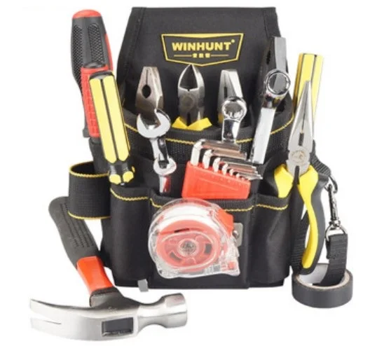 

CAMMITEVER Wrench Screwdriver Tools Bag Belt 600D Oxford Multi-functional Electrician Waist Pouch Belt Storage Holder Organizer