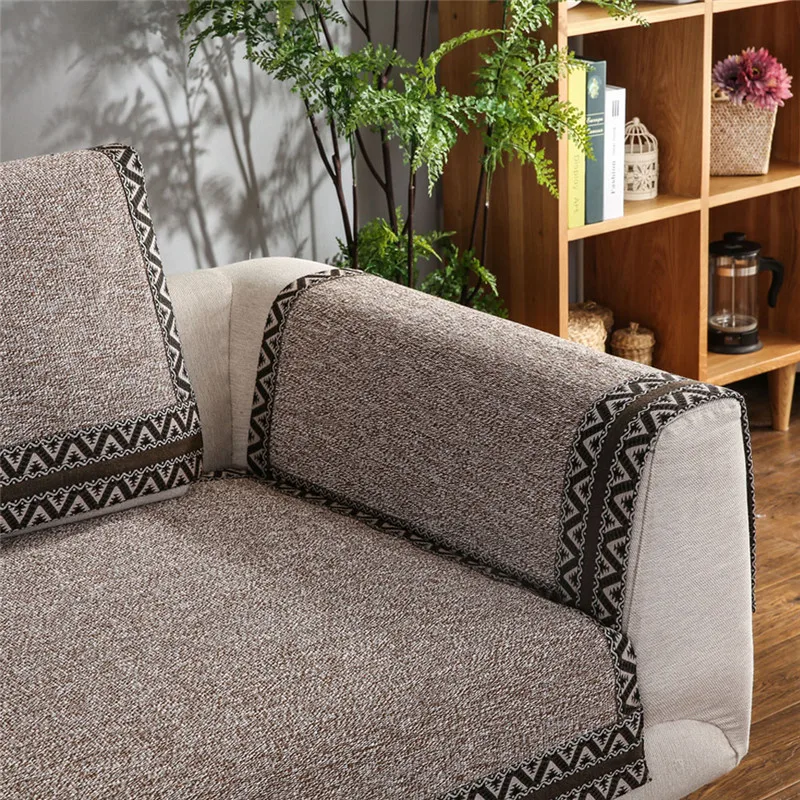 Чехлы для диванов из хлопка Нескользящие чехлы гостиной подушки диванов|Чехлы