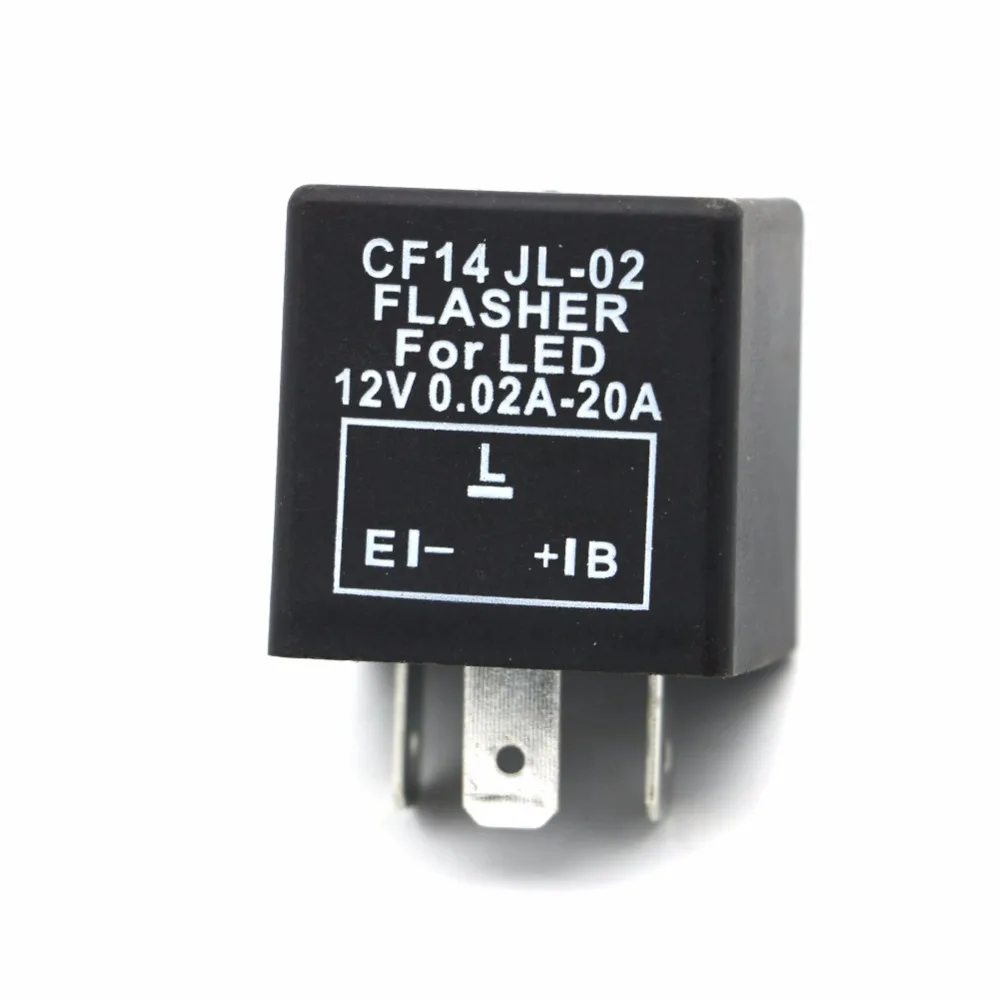 

High Quality 3 Pin CF14 Car Flasher Relay to Fix LED Light Indicators Blink Flash CF 14 12V JL-02 0.02-20A Bulk Price
