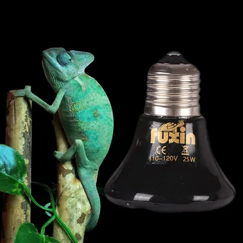 

25W/50W/75W/100W White Black Infrared Ceramic Emitter Heat Light Lamp Bulb For Reptile Pet Brooder 110V/220V