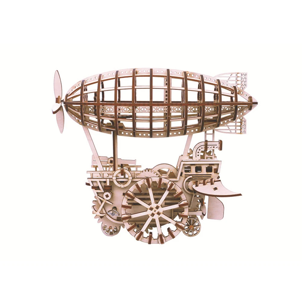 

DIY Wooden Mechanical Model Airship Splicing Building Desk Decorations Children Toys Christmas Stereo Jigsaw Puzzle Sudoku