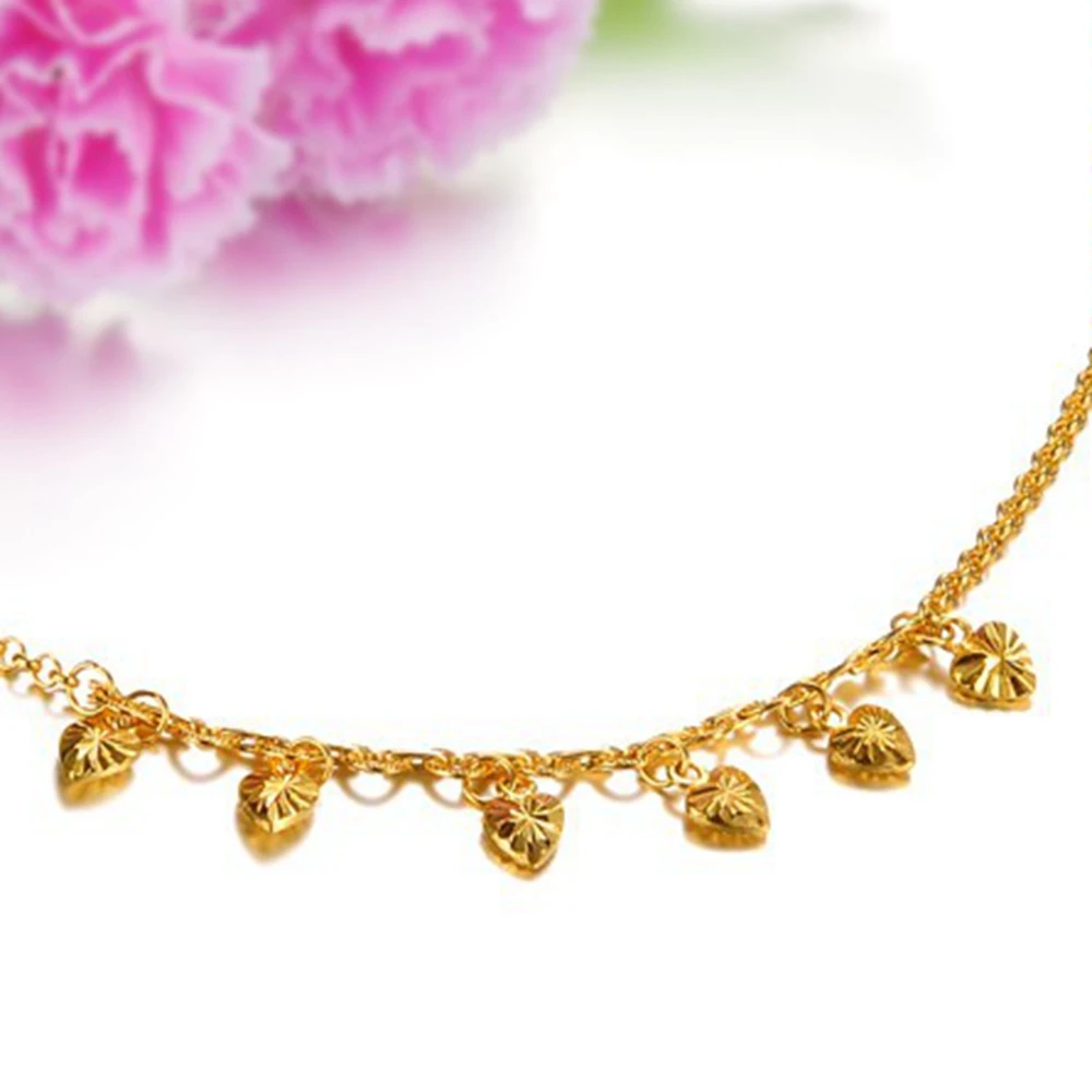Panjang Gelang Kaki Emas Kuning Diisi Womens Gelang Kaki Seksi Link Women Anklet Yellow Gold Ankletanklet Women Aliexpress