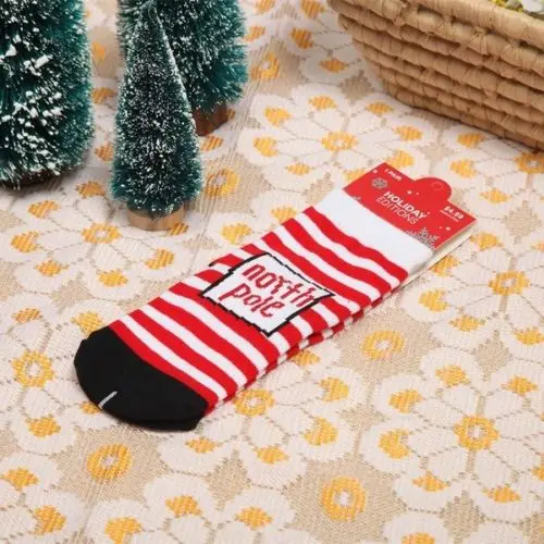 Брендовые рождественские хлопковые детские носки для маленьких мальчиков и девочек, мягкие рождественские носки для малышей - Цвет: Серый