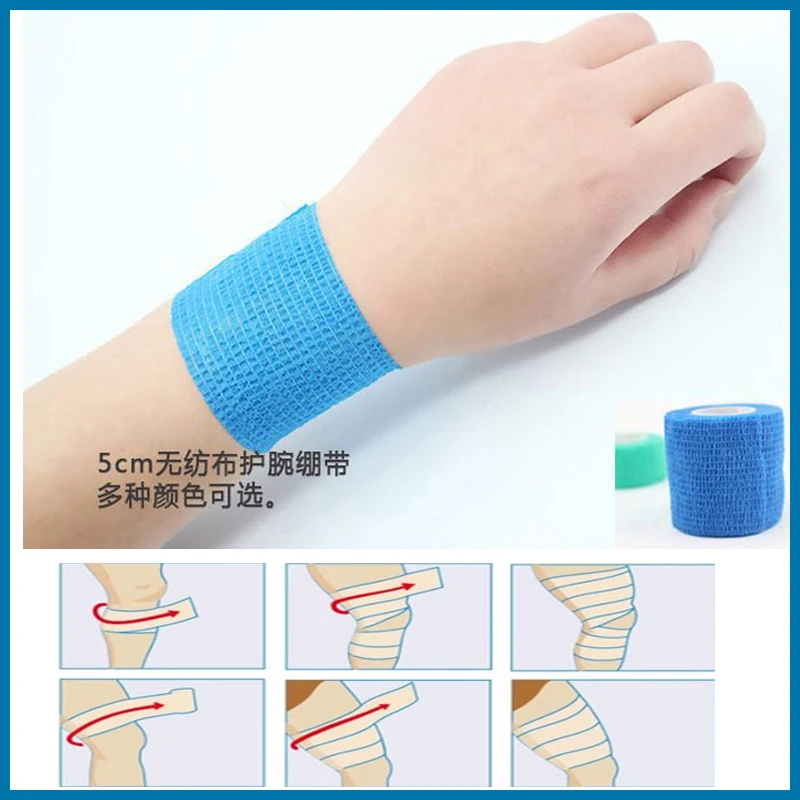 

bushcraft waterproof self adhesive elastic bandage Medical first aid kit Nonwoven Cohesive wound Bandage edc Survival kit
