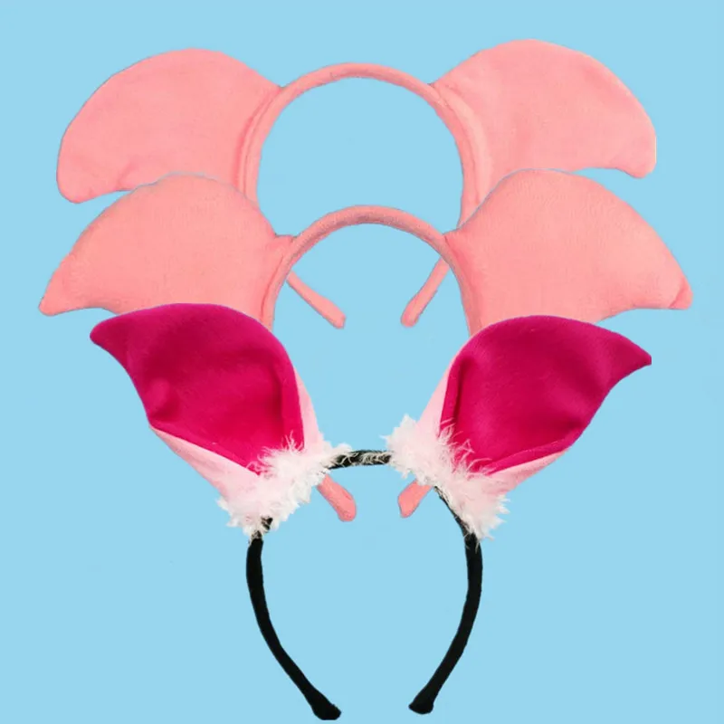 Kids Adult Animal Ear Headband Pig Headbands Halloween Party Costume ...