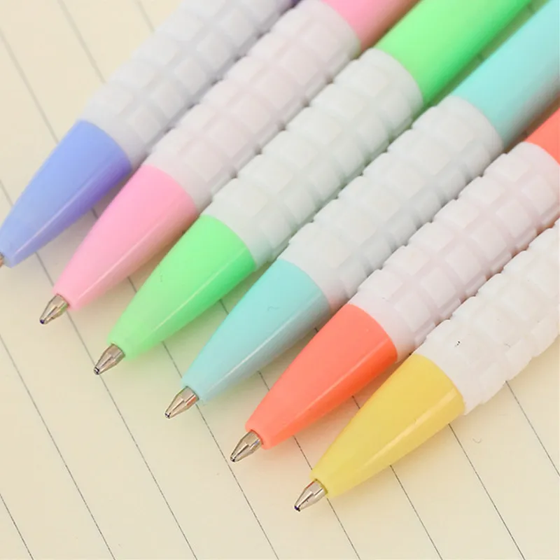 Genkky 48 шт./лот Kawaii Канцтовары, шариковая ручка, ручка внешний вид красочный ярких цветов 0,7 мм Творческий шариковая ручка/синий VS009
